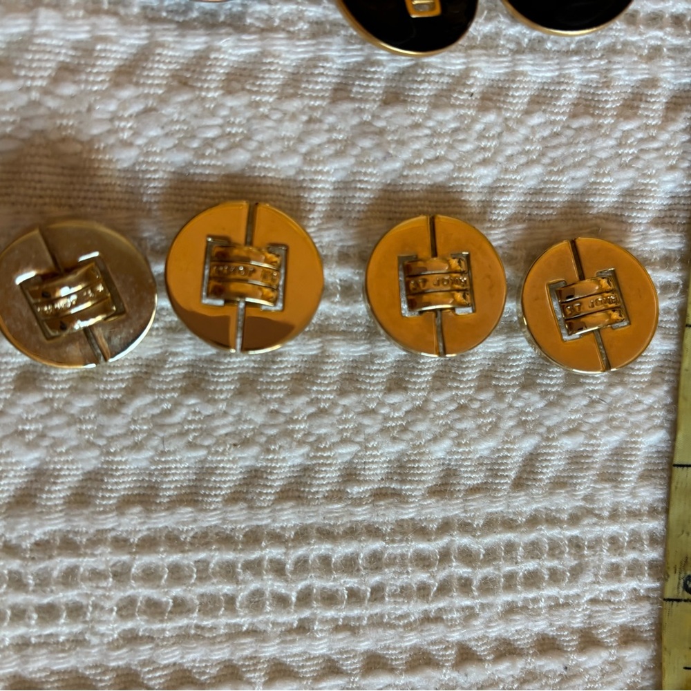 St. John Collection Gold and Black Button Set - Picture 3 of 7